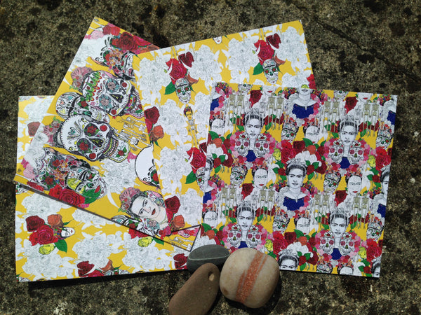 Frida cards - Dia de los Muertos - Set of 4