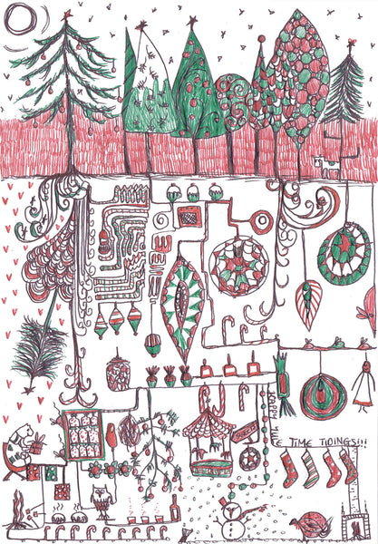 Christmas postcards