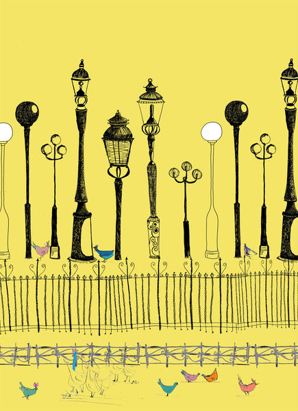 Birds and Lamp posts