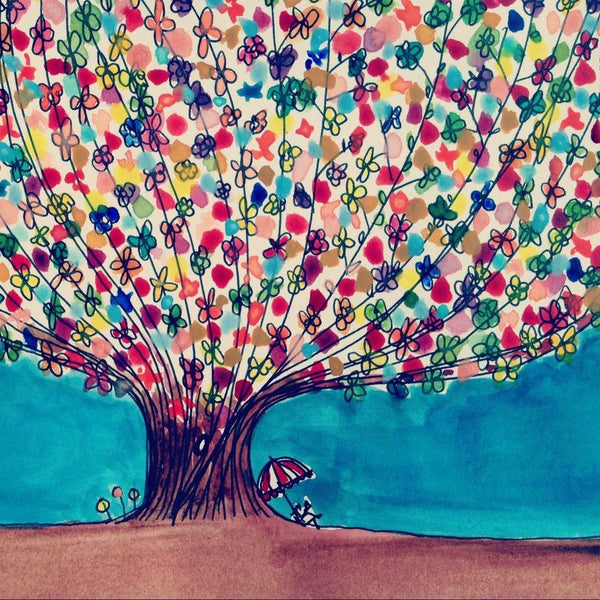 Multicoloured tree
