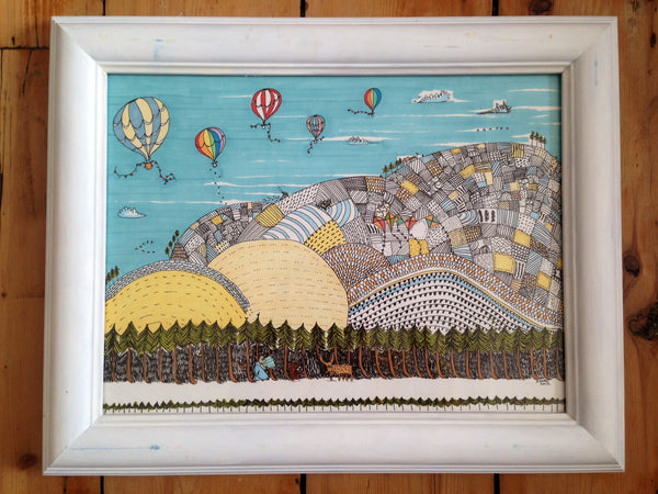 Patchwork Fields and Balloons
